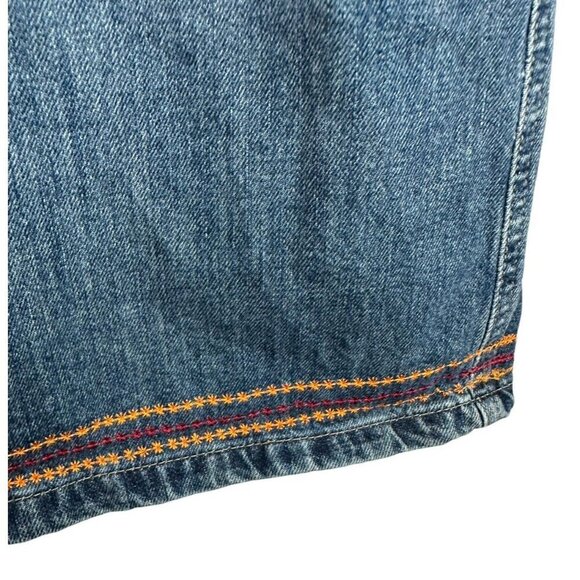 Eddie Bauer Vintage Embroidered Virginia Tech Hokie Denim Jean Skirt Sz 12 Women - Picture 7 of 8